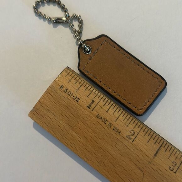 COACH Tan Leather Hang Tag - Picture 3 of 3